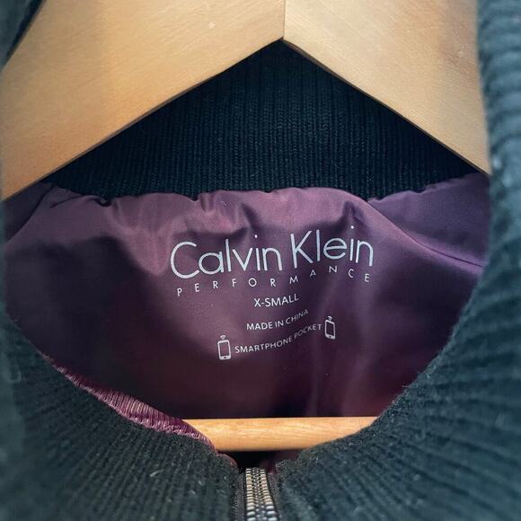 Calvin Klein Performance XS Quilted Vest | Burgundy, Zip Front, $158 EUC - Picture 5 of 10